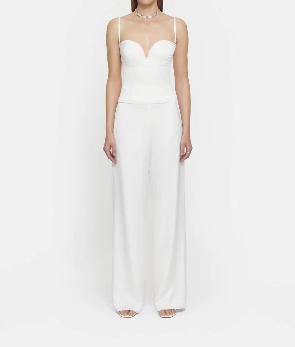 NEW VIKTORIA & WOODS novice bustier top in ivory